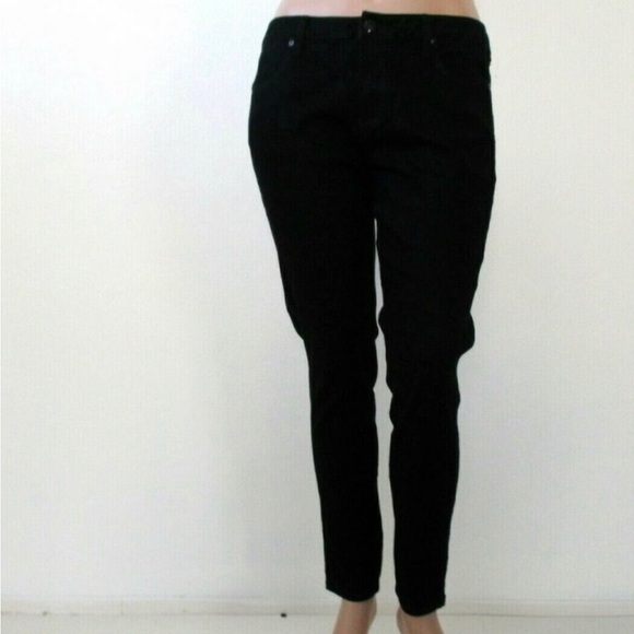 MELISSA McCARTHY Seven7 Jeans Womens Rich Black Denim Classic Skinny Size 16 NWT - Picture 3 of 3